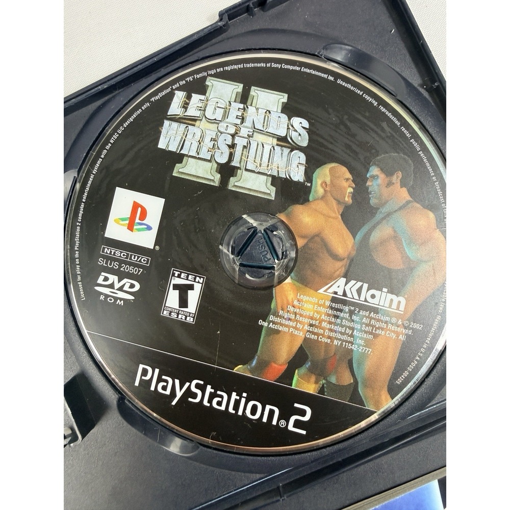 Legends of Wrestling II Sony PlayStation 2 PS2 Loose Disc Tested Working
